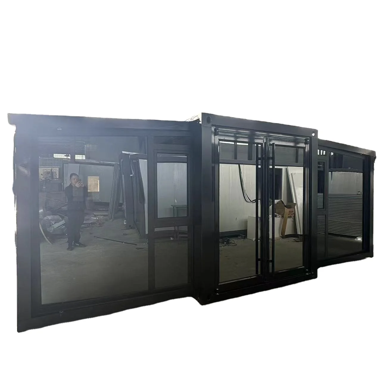 Container house expandable 20ft 2 bedroom expandable prefab container house foldable tiny home expandable container  house