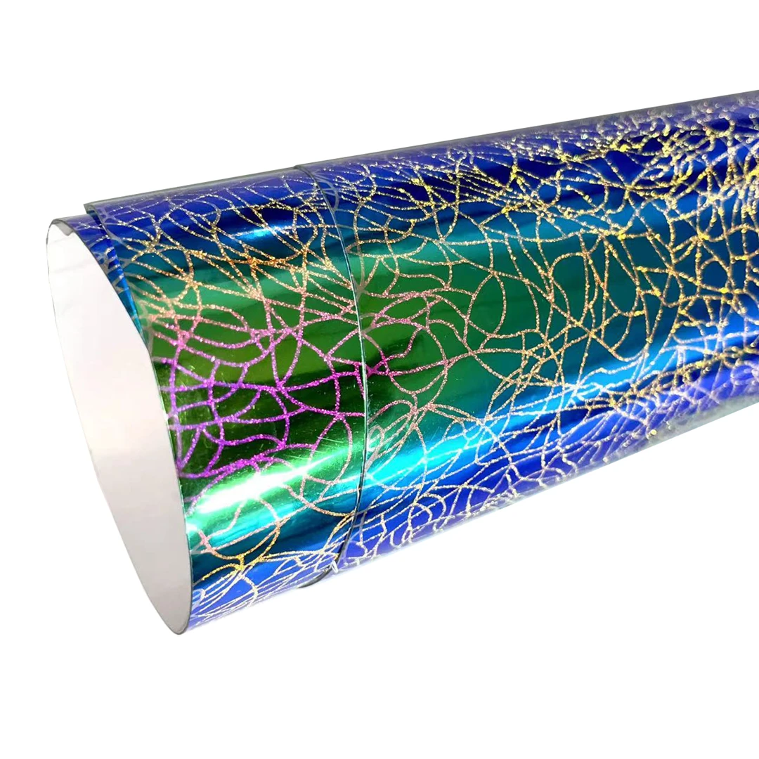 Wholesale  Heat Transfer Vinyl,  TPU holographic shining powder , htv for clothing, bags or shoes