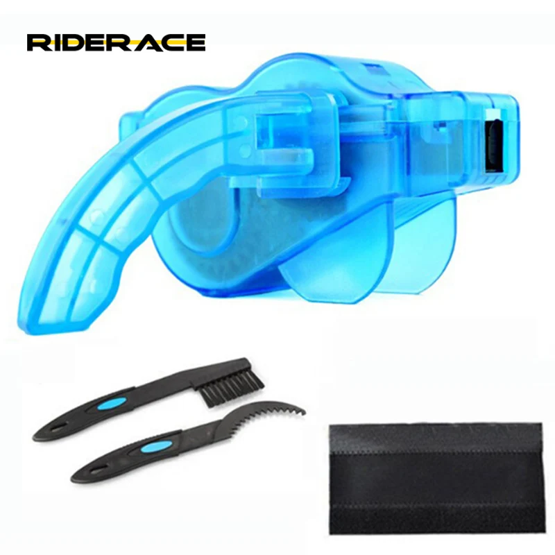RIDERACE Bicycle Chain Cleaner Cycling Cleaning Brushes MTB Quick Washing Tool Kit Scrubber Bikes Maintenance Chain Protector