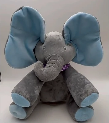 Cheap Hot Elephant Plush Doll Talking Singing Musical Stuffed Plush Toys Peekaboo plush Elephant toys