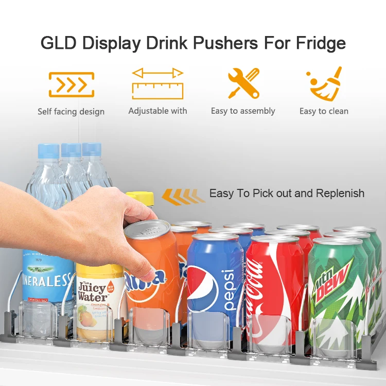 Spring Loaded Shelf Pusher System Wholesale Pusher Automatic For Drink