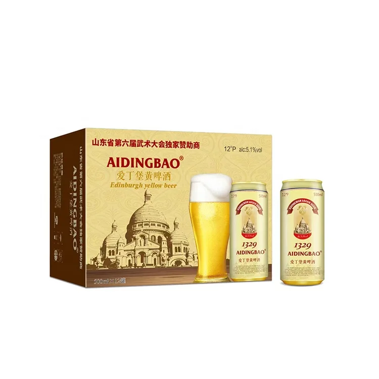 Fast Shipping Premium Beer HACCP OEM 330ml 500ml Original Lager High Class Champagne Style Beer