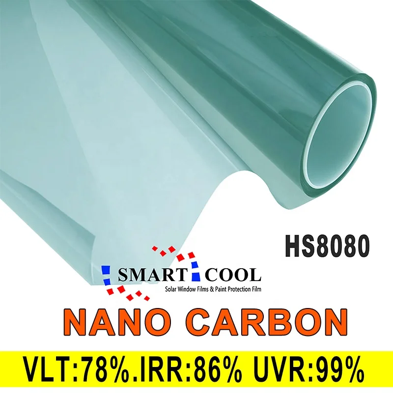 1.52*30M 2Mil  Vlt 80% Privacy Glass Tint Car Window Film Nano Ceramic Tint Film For Car Window