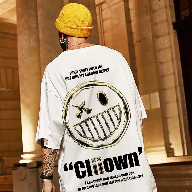 Light Luxury Oversized tshirt Custom 100% Cotton Men Tshirt AT Factory Price Organic Cotton Tshirt