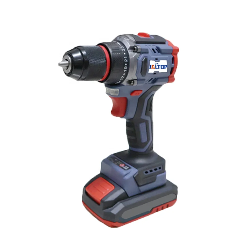 21V Lithium Electric Hand Drill Variable Speed Household Rechargeable Screwdriver Brushless Motor Impact Type OEM Customizable