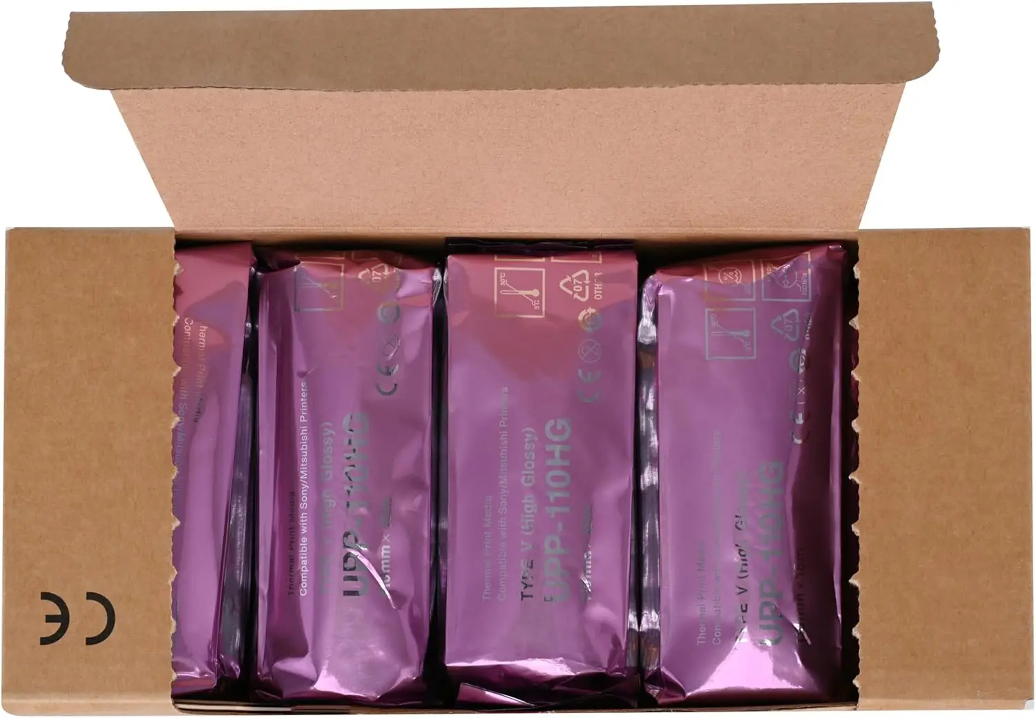 Recyclable UPP-110HG Type V High Gloss Ultrasound Paper Film/Media 10 Rolls 110 mm x 18m Replacement Sony Personal Care