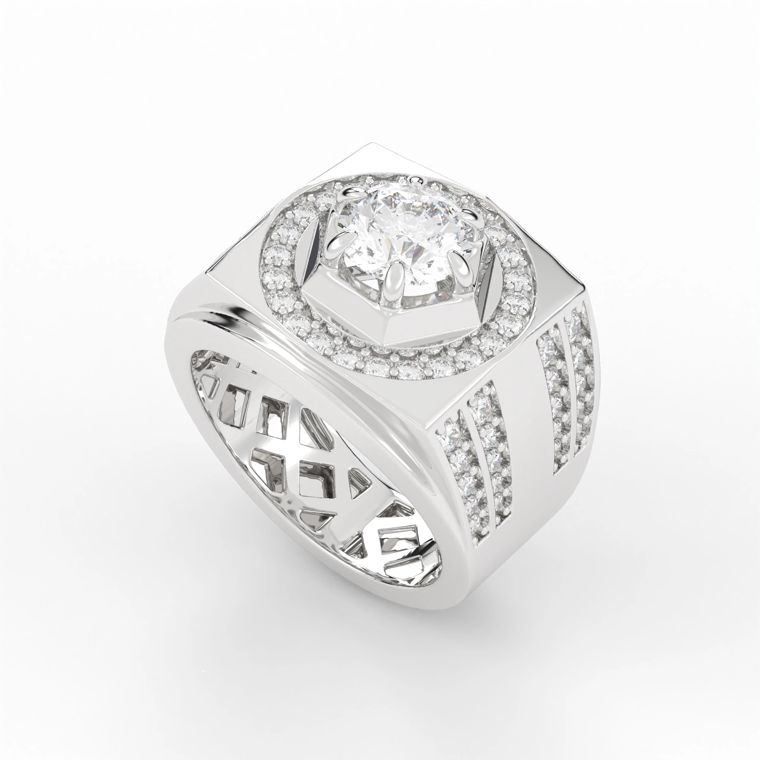 Fashion Luxury Silver Jewelry Ring Light Smart Rings Ruby for Men OEM ODM Manufacture From Vietnam Customize Diamond Fine Ring