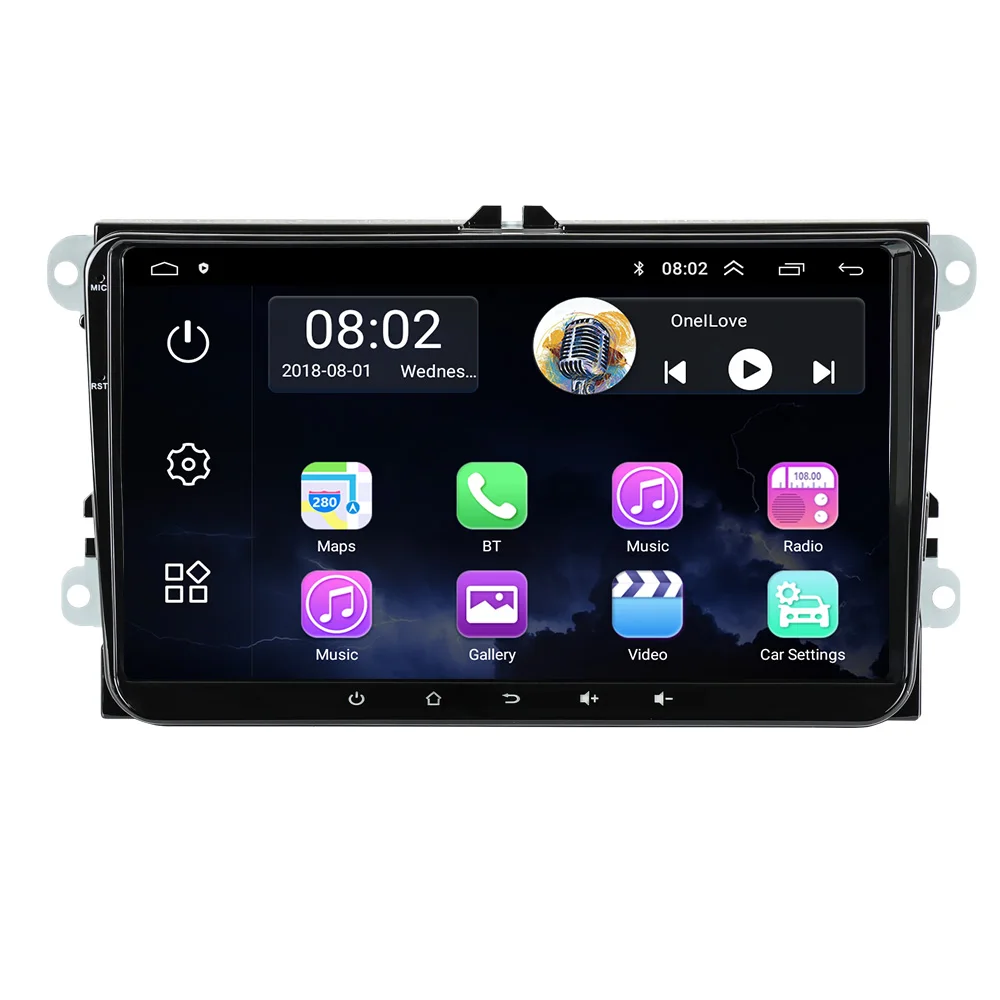MEKEDE Android 11 4core android Автомобильное видео для VW/POLO/PASSAT B6/Golf/TOURAN/SHARAN 2 + 32 Гб WIFI GPS