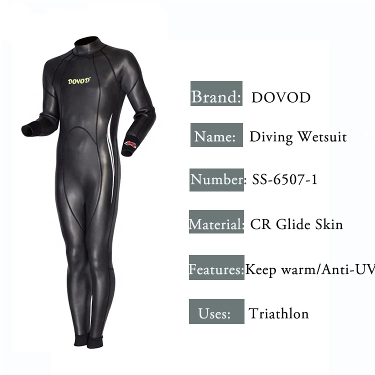 Custom 2.5 MM Triathlon Smooth Skin Neoprene Wetsuit Divng Equipment For Water Sports