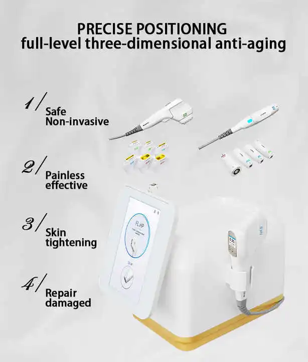 Facial Lifting Beauty Device 7Dhifu+vamx Wrinkle Removal RF Skin Tightening Anti aging Machine