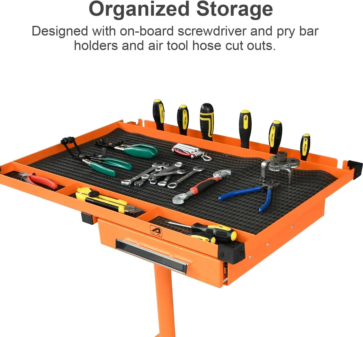 Custom Heavy Duty Adjustable Tear Down Work Table Tool Cart on Wheels with Drawers  Mobile Tool Storage Cart