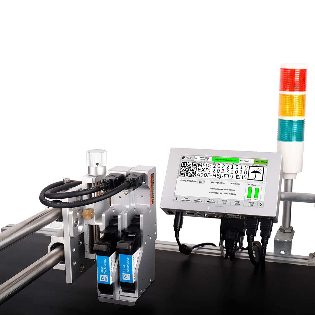 Полностью автоматический термоструйный принтер TIJ Online DOCOD OEM T220E высокоскоростная маркировочная машина для маркировки даты истечения срока годности по дереву