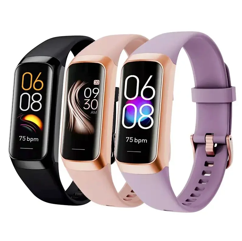 2023 New Arrival Smart Amoled Watch Blood Pressure Oxygen Body Temperature C60 Watch Heart Rate Amoled Smart Bracelet Watch