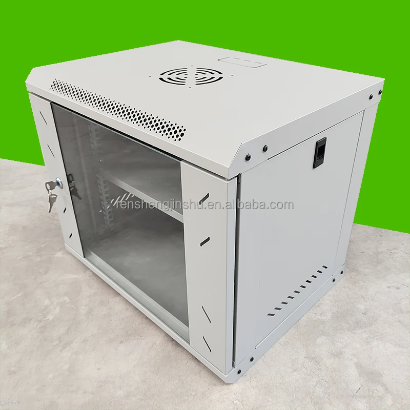 B9UWG High Quality Economical Metal Frame 42U 6U 12U Capacity 19 Inch 12U Outdoor Wall-Mounted Data Centers for Network Outdoors
