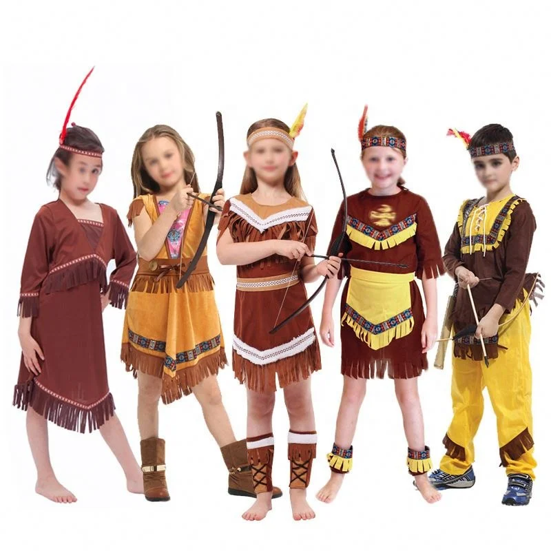 Костюм индийской принцессы на Хэллоуин для девочек Pocahontas Huntress Purim piry Party Mardi Gras маскарадный костюм