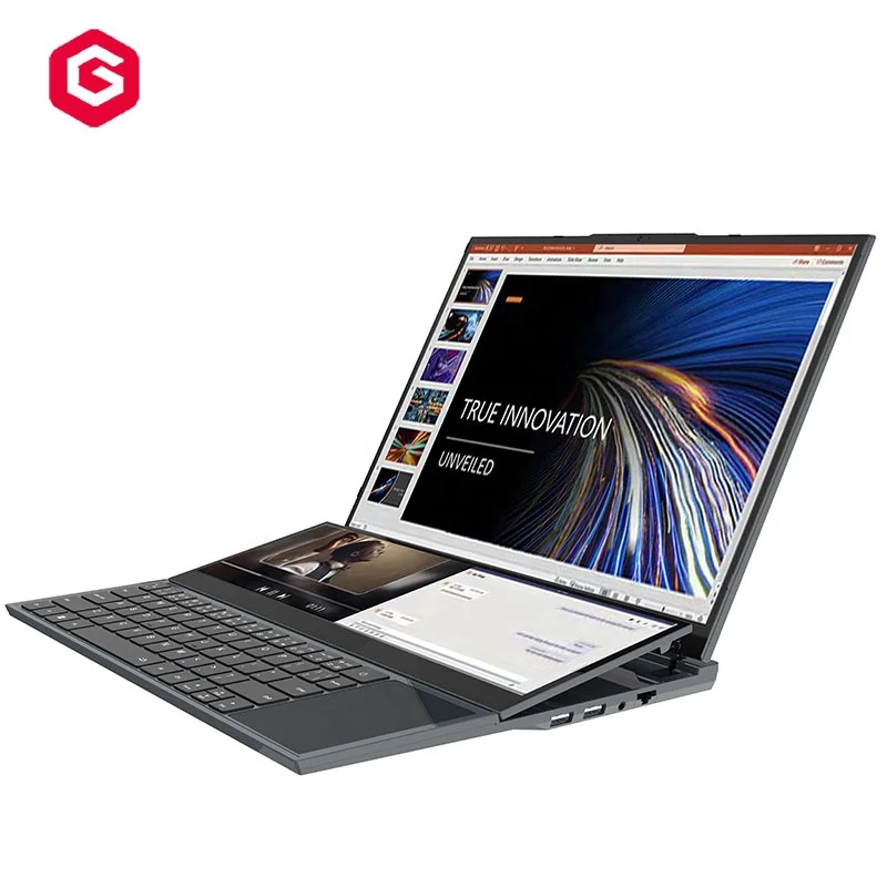 16inch dual screen laptops 1920x1200 IPS 16GB SSD 256GB brand new business netbook Ordinateur portable core i7