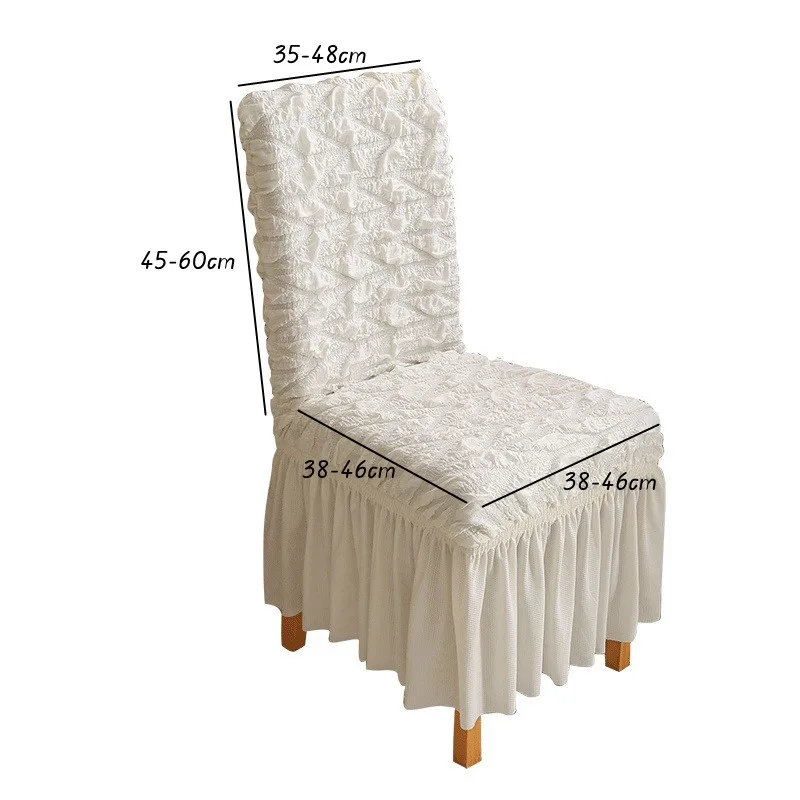 Elastic Cover For Chair Universal Size Chair Slipcovers For Dining Room Polyester Spandex Chair Covers White