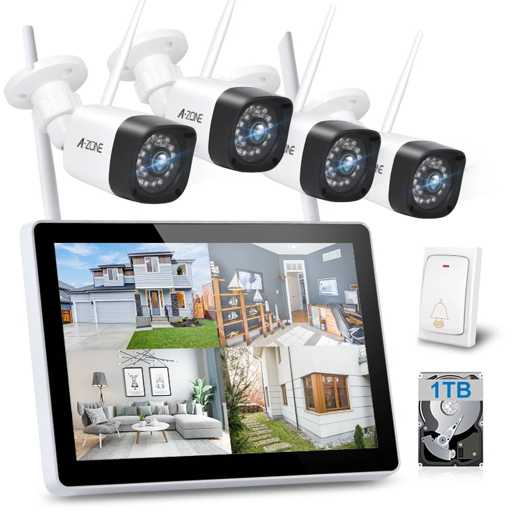 with 1TB 2021 Trending Products HD 3MP CCTV Camera Security IP Camera Wireless Camera Kit CCTV System 8ch NVR Wifi NVR Kit