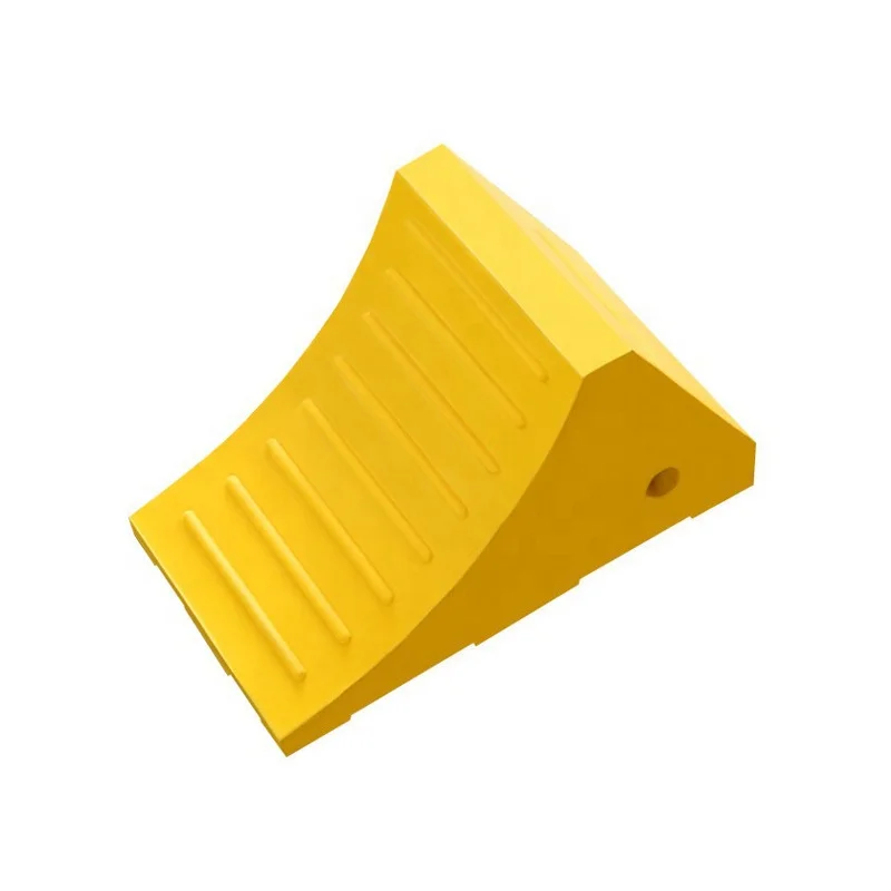 
Traffic Parking Tools 135 Tons Yellow Urethane Wheel Chocks Rubber 