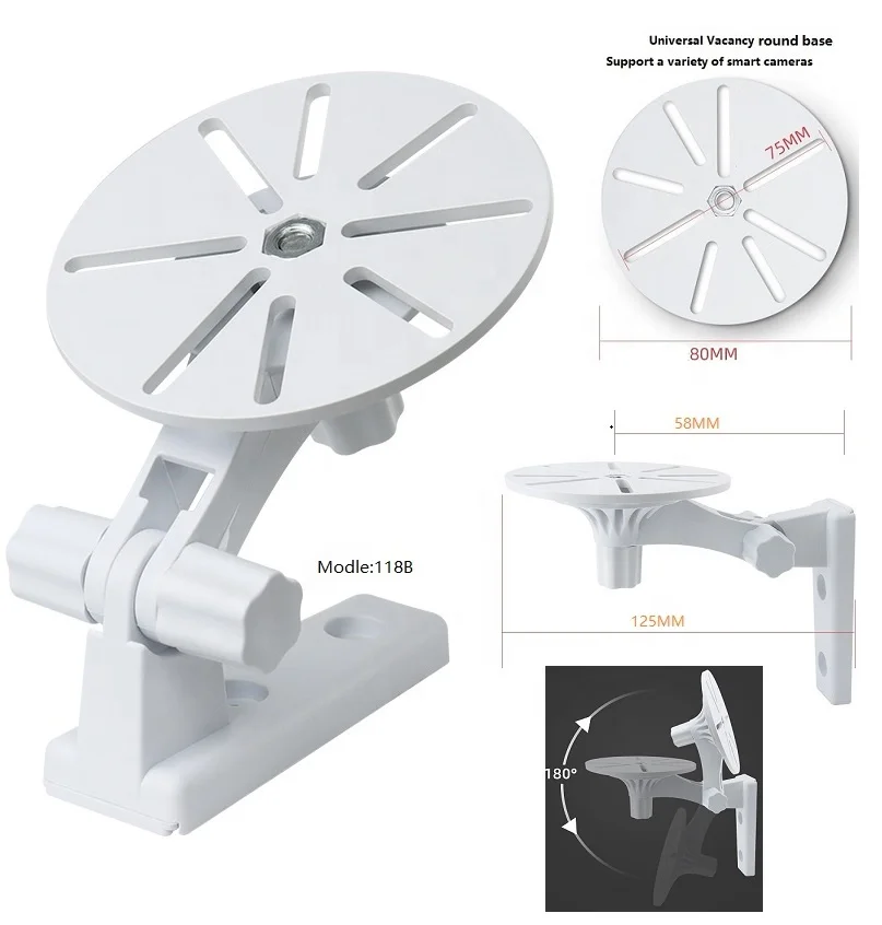 Universal Plastic Dome Camera bracket Wall Mount monitoring Bracket Stand Holder for CCTV Security Surveillance