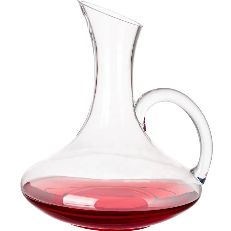 1200ml Hand Blown Lead Free Crystaldecanters Wine Glass Bottle Carafe Oblique Decantador Red Wine Decanter  for Wedding Gifts