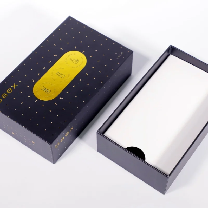 Professional manufacturer of slide-on lid boxes for watch and mobile phone packaging.