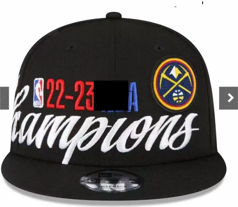 Wholesale N  B A 22-23 Denver Nuggets Embroidery Logo 6 Panel champion Cap Snapback caps
