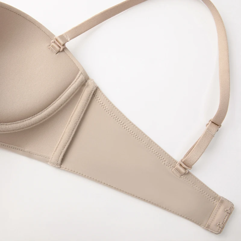 One-piece Push-up Soft Breathable Cups Convertible Straps Bras Non-slip Invisible Soft Underwire Bras Women Romantic Adults