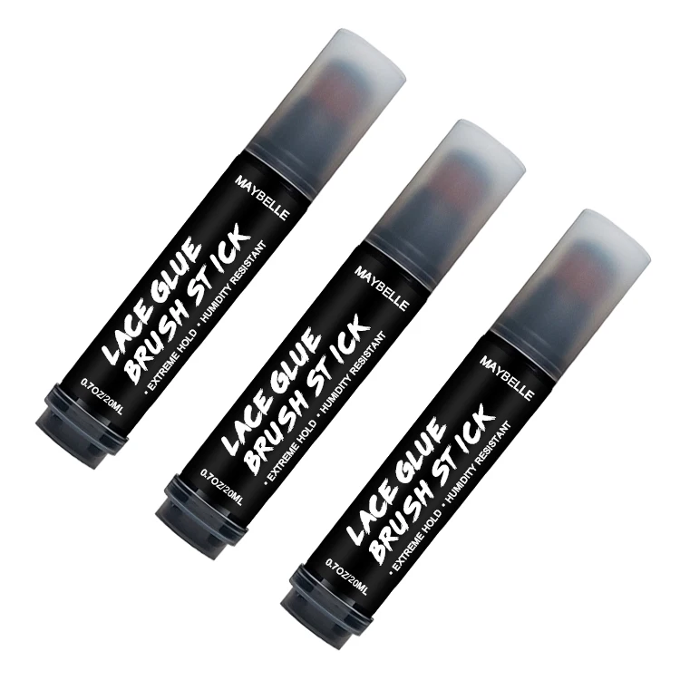 Private Label 20ml Wig Glue Brush Pen Strong Hold Skin-safe Lace Glue Pen With Brush Waterproof & Humidity Resistant Adhesive Gl