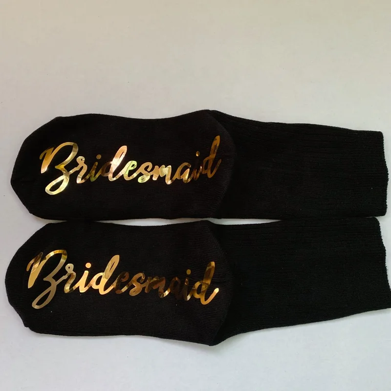 Custom Personalized bridal socks bride socks bridesmaid socks
