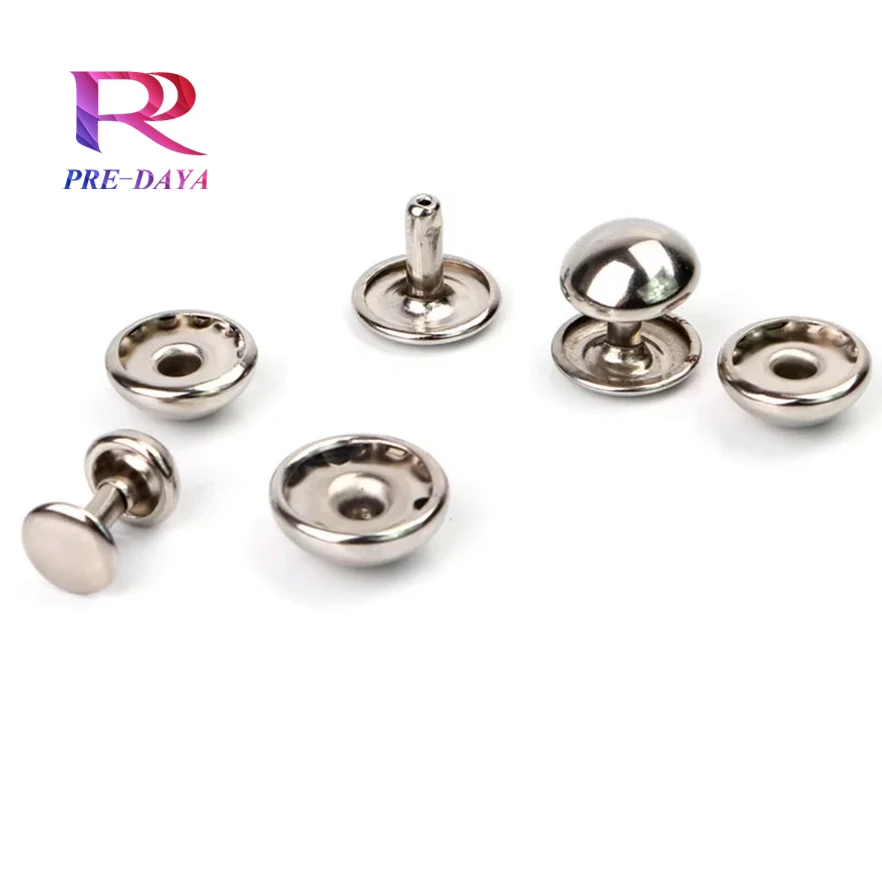 9*8mm Mushroom rivet hand bag metal accessory double face rivet stainless steel
