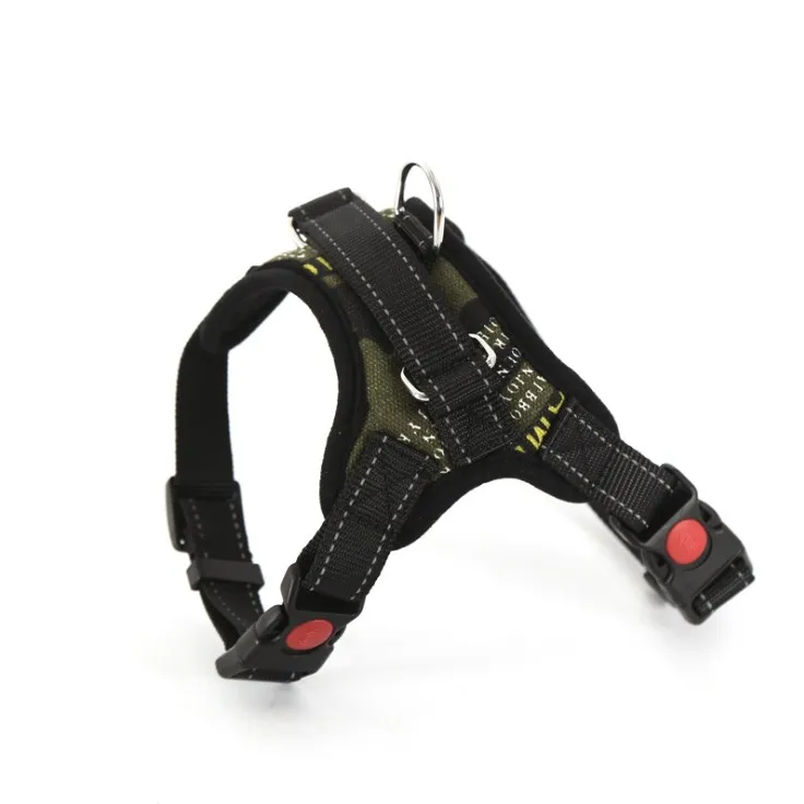 Custom Logo Designer High-end Firm Soft Nylon Chain No Pull Pet Dog Body Lift Bling Harness with Leash vest Easy Walking