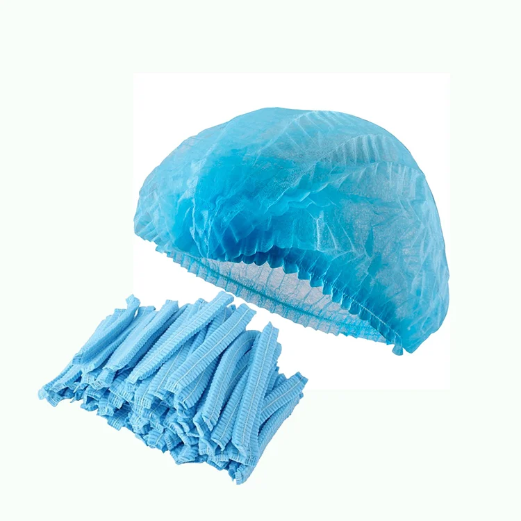 
Disposable PP Clip hat Non-woven Bouffant Hair Surgical consumables With single Elastic for Dental Laboratory and Dental Clinic 