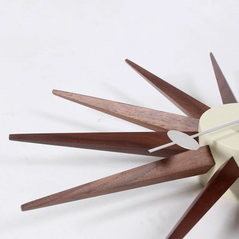 
Good quality Walnut clock pendulum decorative wall clock with logo for living room 