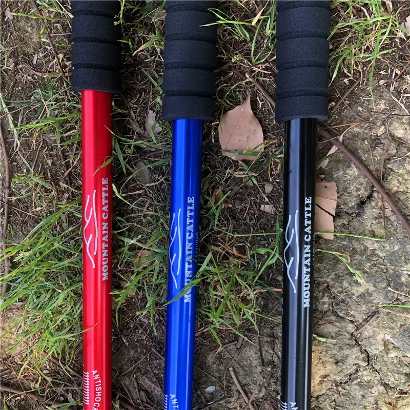 Trekking Poles Collapsible, Lightweight Ultra Strong Aluminum 6061 Sticks for Hiking and Walking