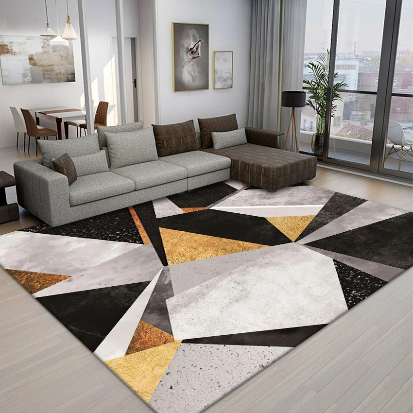 AZ Hot Selling Custom Rug Modern Design 3d Crystal Velvet Alfombras Carpet Tiles For Bedroom