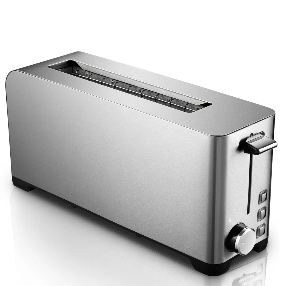 2 Slice Retro Toaster stainless steel digital toaster with bagel cancel defrost automatic bread toaster