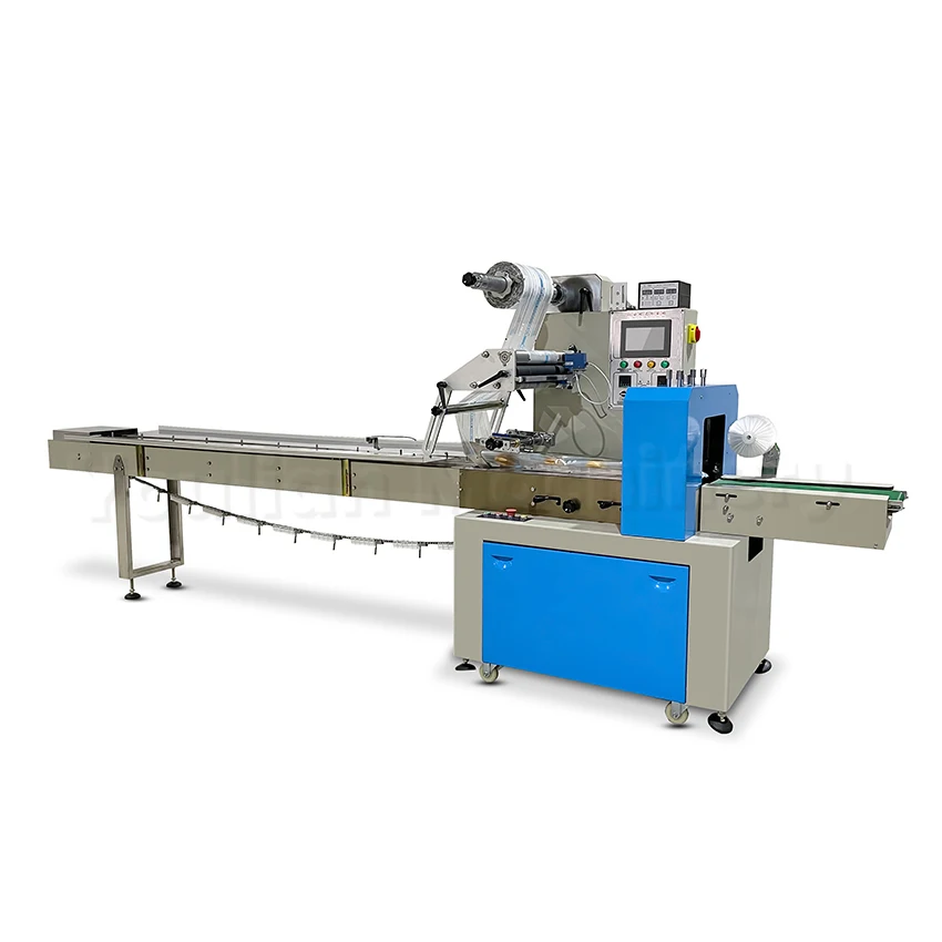 KD-450 Automatic Horizontal Small Cookies Biscuit Packing Machine Biscuit Pillow Cookies Wafer Biscuit Packing Machine