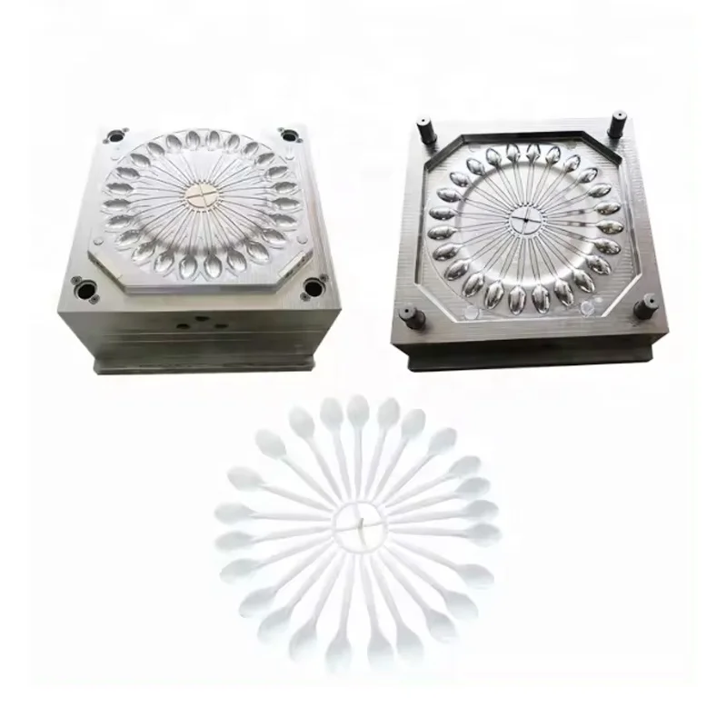 Zhejiang plastic spoon&fork&knife aluminum mould Maker Custom plastic spoon mould Manufacturer