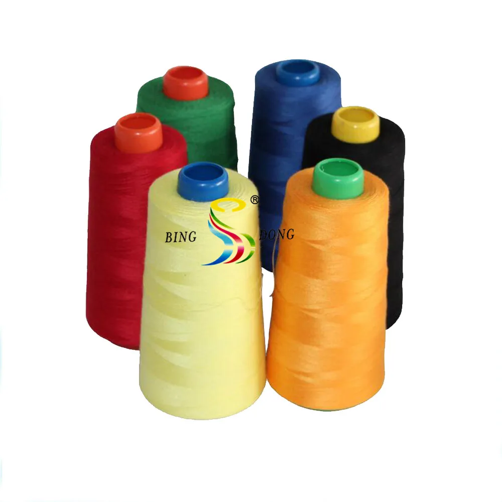 Dyed 60s 2 5000m Low Shrinkage 100% Polyester Best Price Hot Sale Spun Sewing Thread