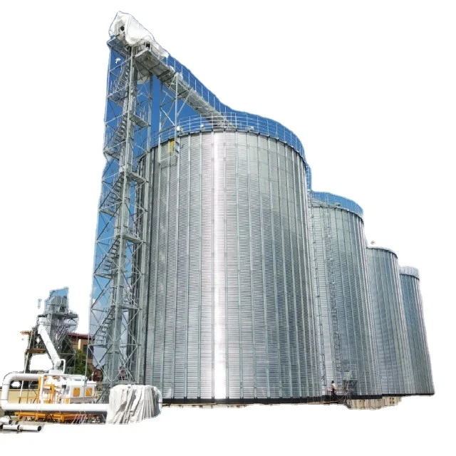  12500t гальванизированный стальной силос для зерна с плоским дном