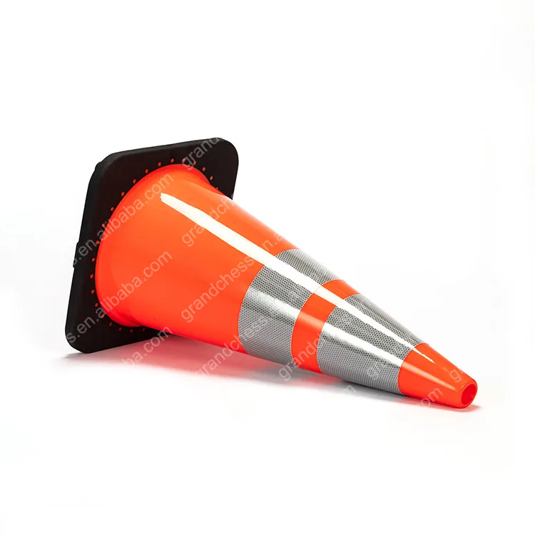 
America Standard 28 inch 700mm High 10lbs Black Base PVC Traffic Road Cone 