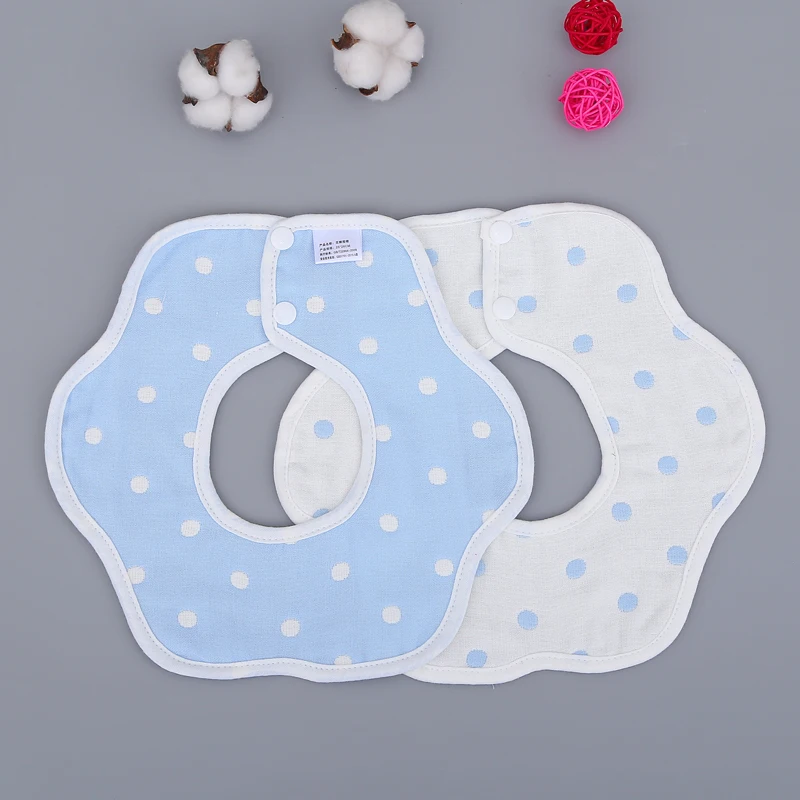 
Wholesale waterproof newborn baby cotton burpy bib droll babi girl bib customized muslin cloth plain white baby bibs 