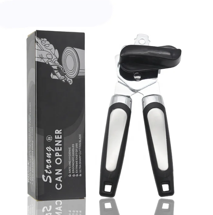 USA/UK Top Seller 4 in 1 Soft-Handled Tin Beer Bottle Opener Stainless Steel Hand Can with Smooth Edge