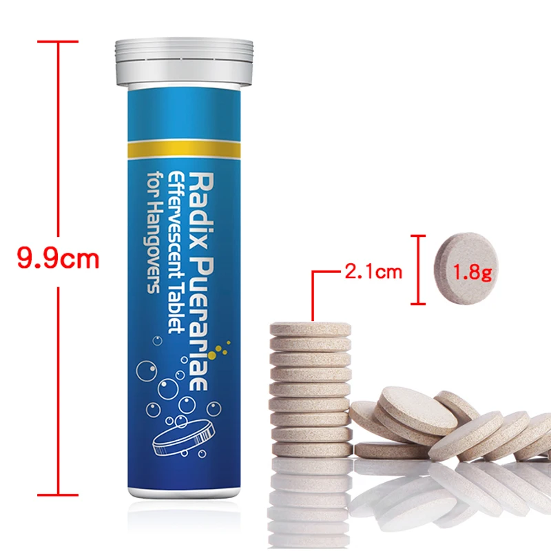 
Chinese herbal medicine radix pueraria ingredients Hangover effervescent tablets 