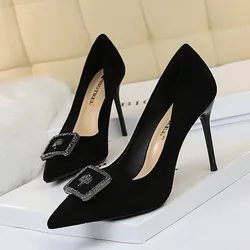 Scarpe Donna 2021 New Arrival Korean Style Office Lady Pumps Chaussure Bigtree Heels Ladies Shoes