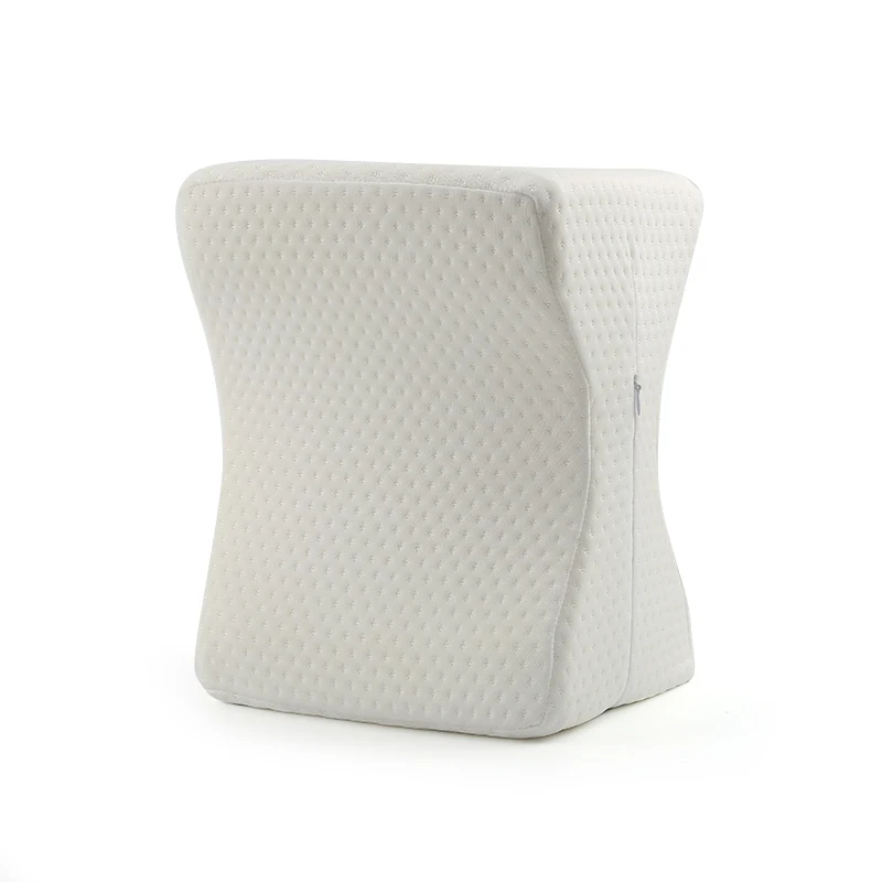 Organic Cotton Custom Orthopedic Leg Support Pillow Contour Space memory Foam Knee Pillow For Knee Pain Relief