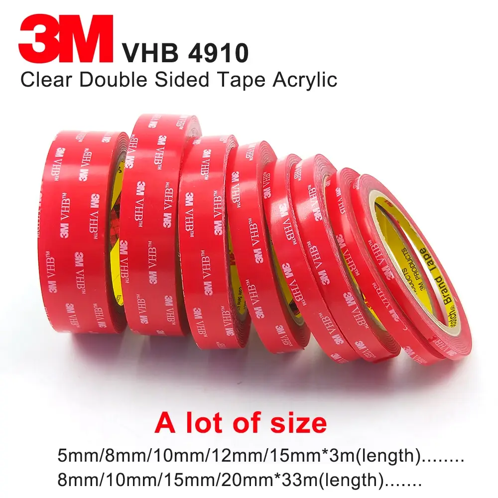 3M VHB 4910 Nano Double-Sided Adhesive Transparent Non-Trace Waterproof Nano Adhesive Car Household Decoration