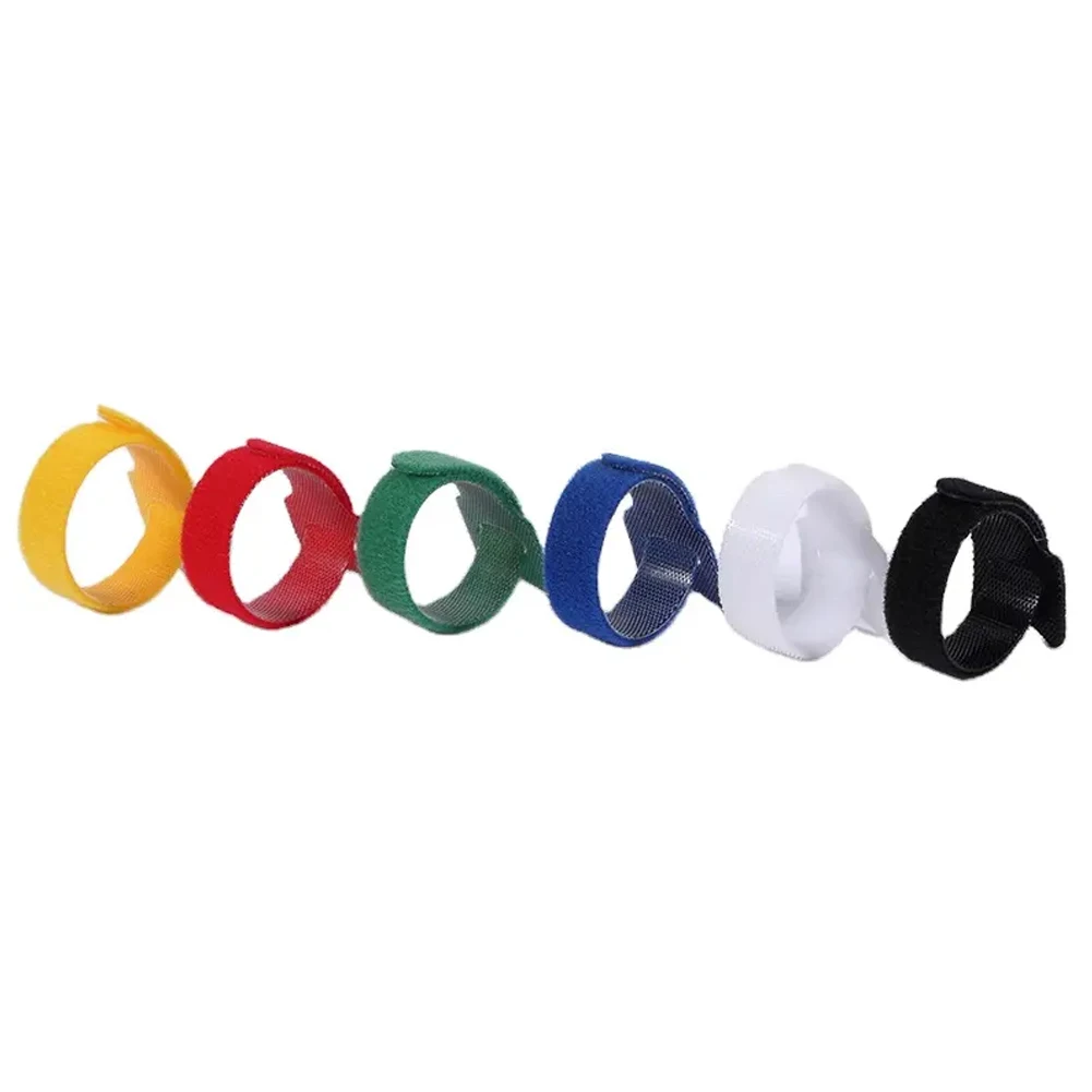Reusable Fastening Cable Ties with Hook and Loop Self adhesive Cable Strap