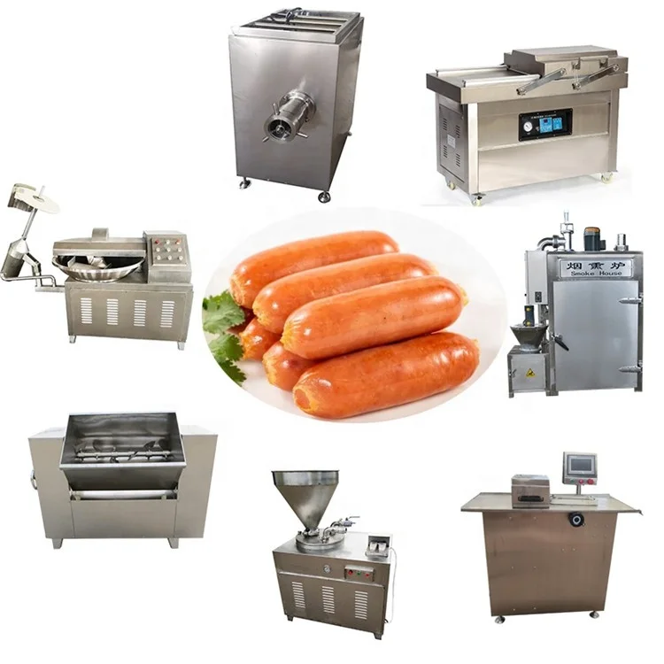 Hot Selling Meat Smoker Automatic Beef Sausage Roll Production Line For Sale